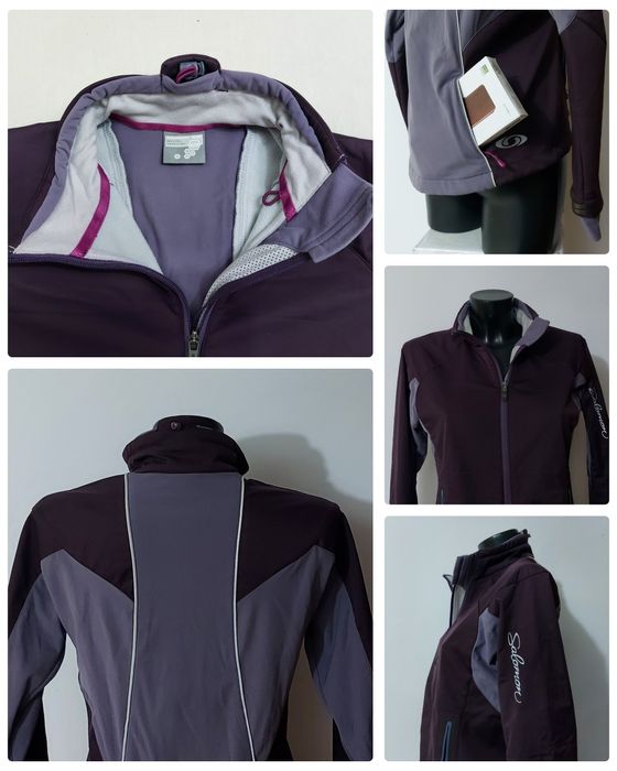 Jacheta Softshell SALOMON Clima Wind, căptușită cu polar, Nr. M (lady)