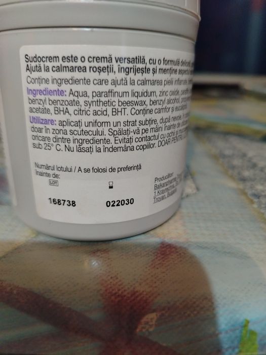 Sudocrem 250 gr nou