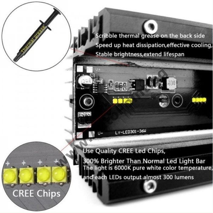 Led bar лед бар 21.5см 30W  254301