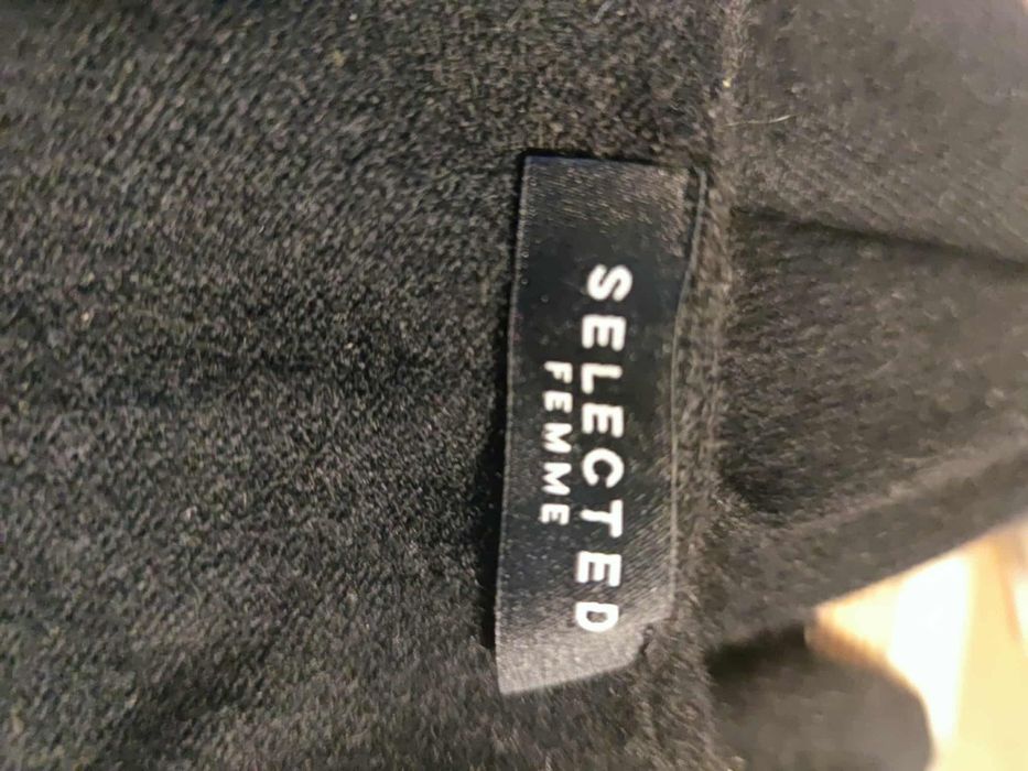 Selected Femme дамска черна блуза 100% кашмир