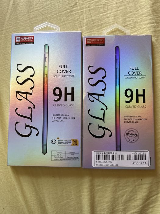 2 huse Iphone 14 +2 folii sticla fata/spate iphone 14