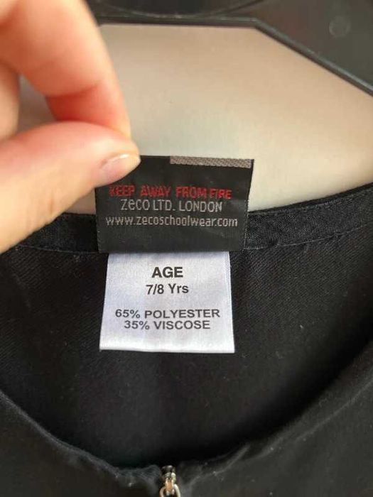 Zeco London, school wear Sarafan școlar fetițe 7-8 ani
