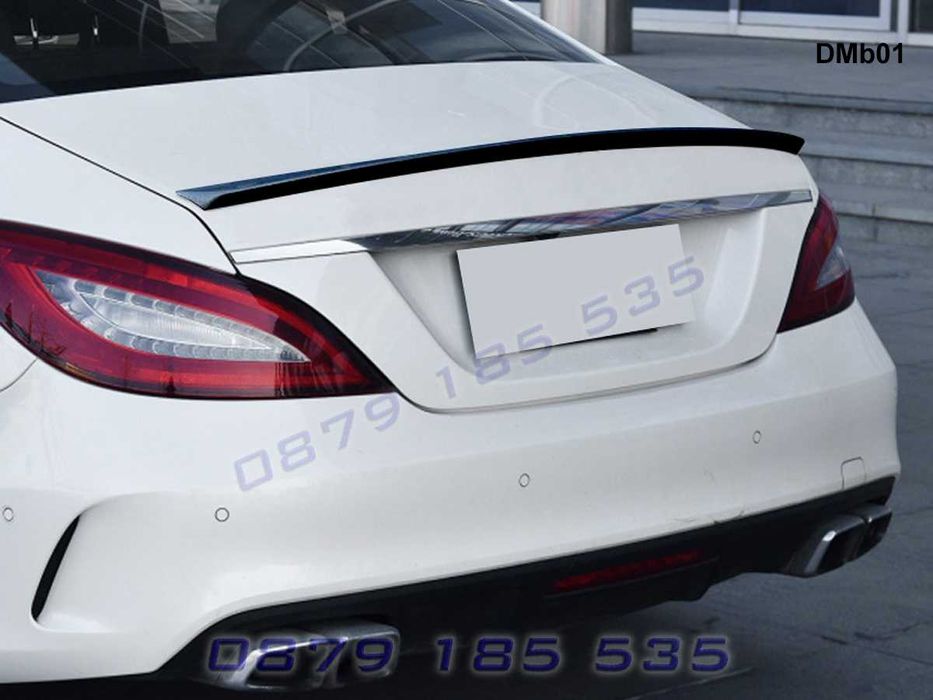 Лип спойлер капак багажник Mercedes AMG CLS W218 заден тунинг мерцедес
