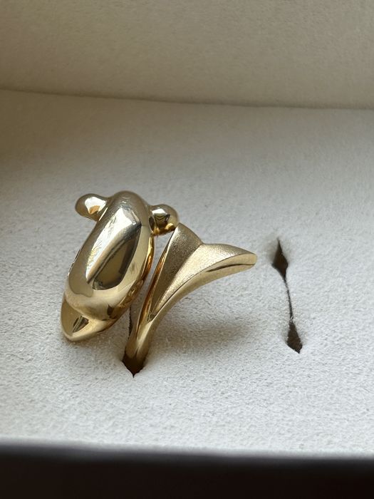 Inel deosebit din aur 585 (14k) – Design unic Delfin/Balenă, 5.68g, Păstrat impecabil