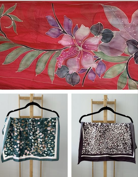 3 тънки шала тип връзка