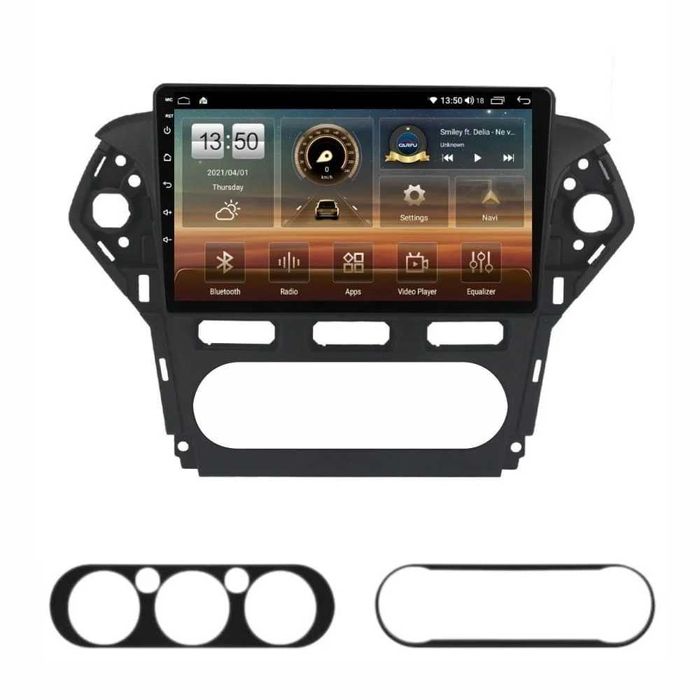 Navigatie Android Ford Mondeo / Galaxy 4GB RAM, Radio GPS Dual Zone, Display HD QLED 10", Internet Wi-Fi si slot SIM 4G