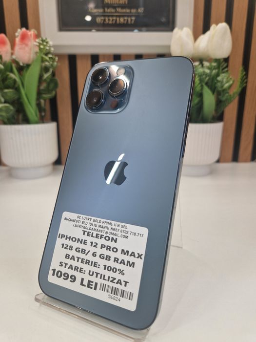 Iphone 12 Pro Max 128GB / 6GB RAM 100% Baterie Garantie! #56824