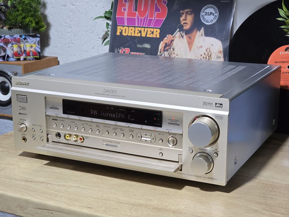 Receiver SONY str-da50 ES, amplituner 2.0 hifi, 5.1 surround, șampanie