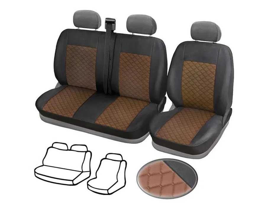 Тапицерия от кожа за Citroen Jumper 2006 -2020 / Ситроен Джъмпер / 2+1