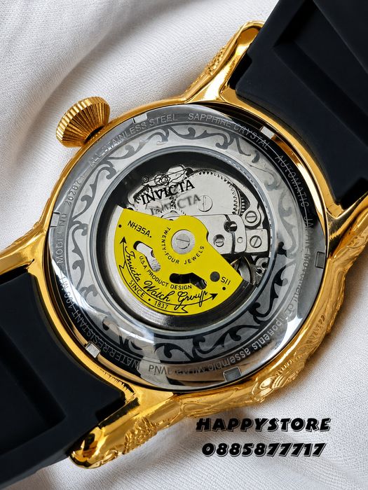INVICTA Katana automatic black/gold 50 mm, Инвикта нов мъжки часовник