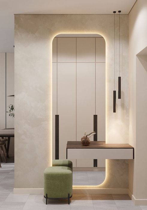 Зеркало прихожка, модный | Oyna va podsvetka мебель