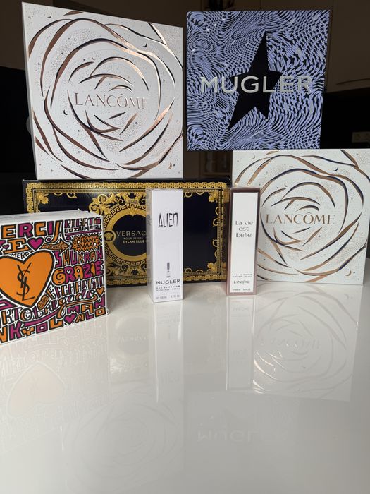Нови Парфюми и сетове Lancome Versace Mugler Armani Black Opium