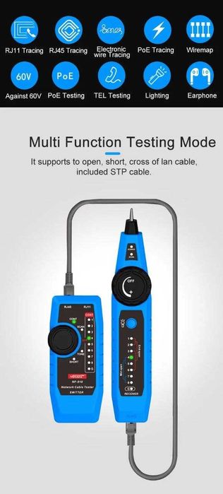 Многофункциональный сетевой тестер Noyafa NF-810, CCTV Tester