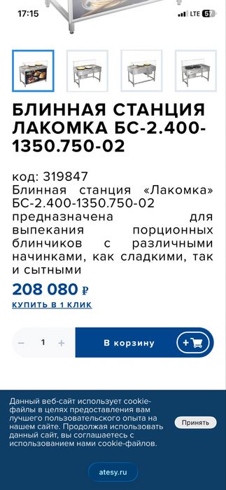 Продаётся Блинная станция