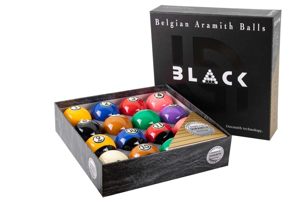 Set de bile Tournament TV Black 57.2mm Aramith