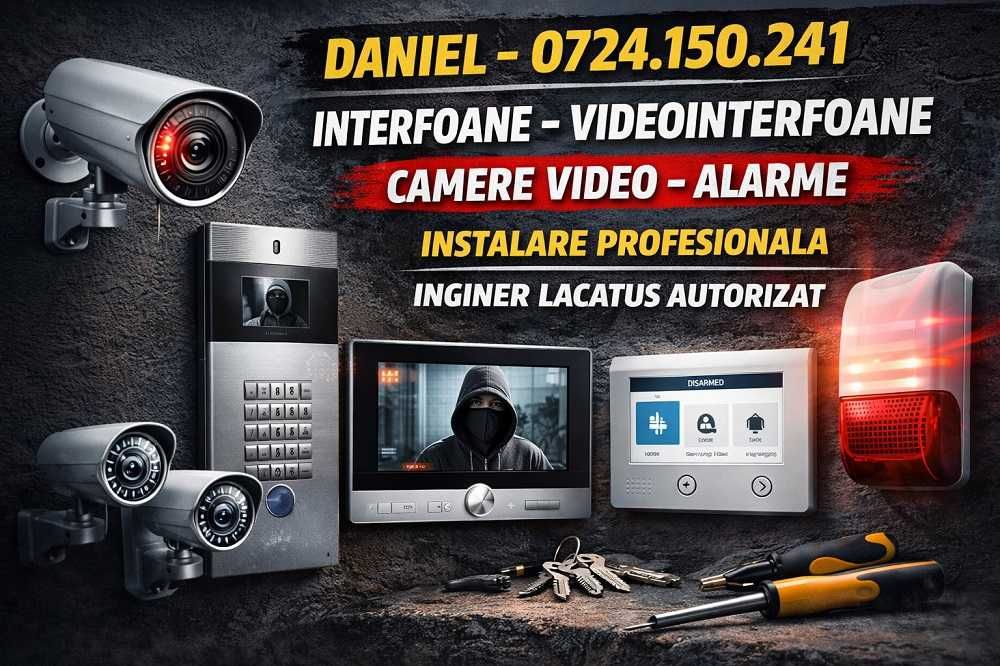 Instalare Autorizata si Mentenanta Camere Video Interfoane Alarme