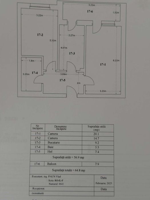 Apartament modern cu 2 camere de vânzare – Pallady, Sector 3 | 64,8 mp | Bloc 2025 | Parcare inclusă