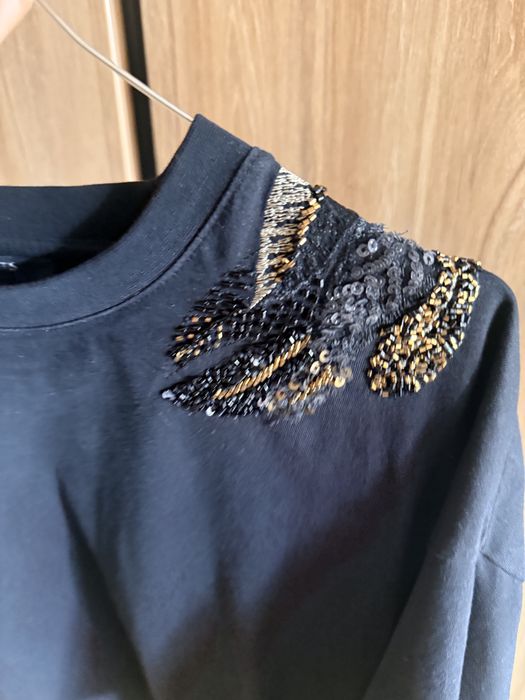 Дамска дизайнерска блуза AllSaints – с бродерия и мъниста, XS