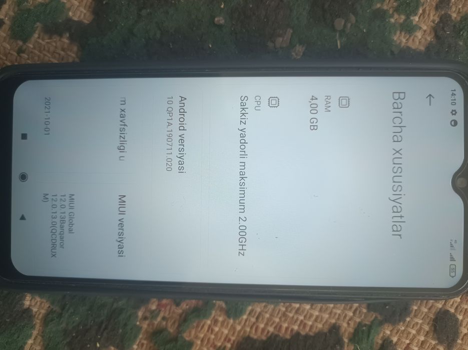 Redmi 9a 4/64gb holati ideal