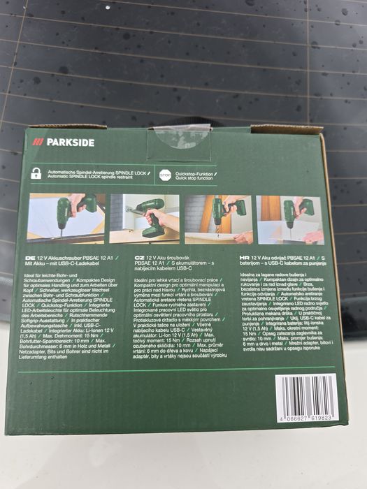 Surubelnita cu acumulator Parkside PBSAE 12 A1, 12 V, cablu incarcare USB C