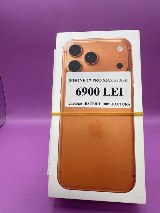 Iphone 17 pro max 512 •Matei Amanet Crangasi • 2420