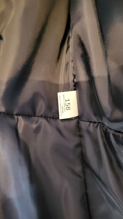 Palton lana, toamna- iarna, fete 158 cm-164 cm, bleumarin