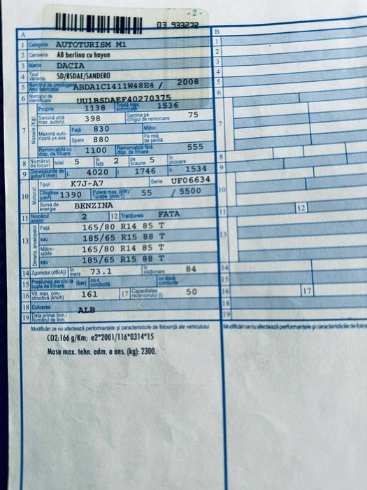 Dacia Sandero 1.4Benzina ~ 154000Km ~ A/C Geamuri+Oglinzi Electrice