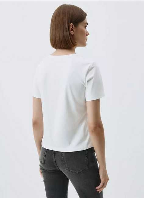 белая футболка slim fit