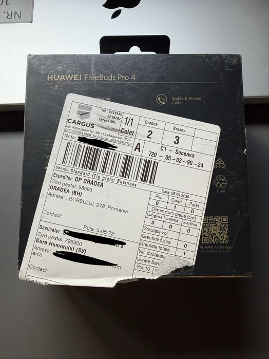 Casti Huawei Free Buds Pro 4 negru