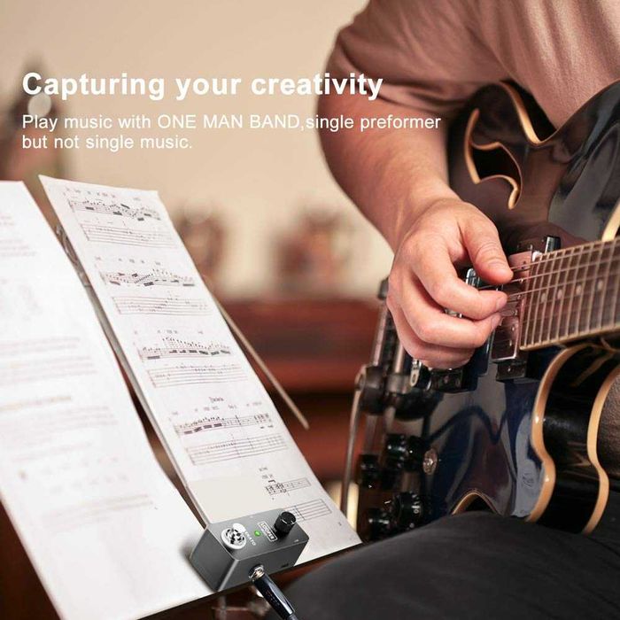 Нов LEKATO педал за китарен лупър, педал за повторения, 5 Мин. време