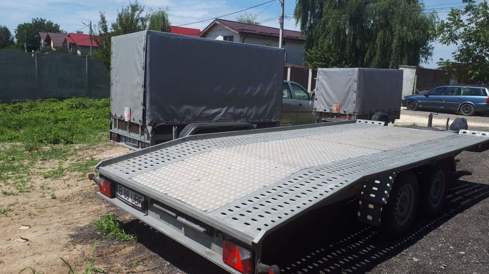 Inchirieri remorci auto 750 kg, transport moto/atv