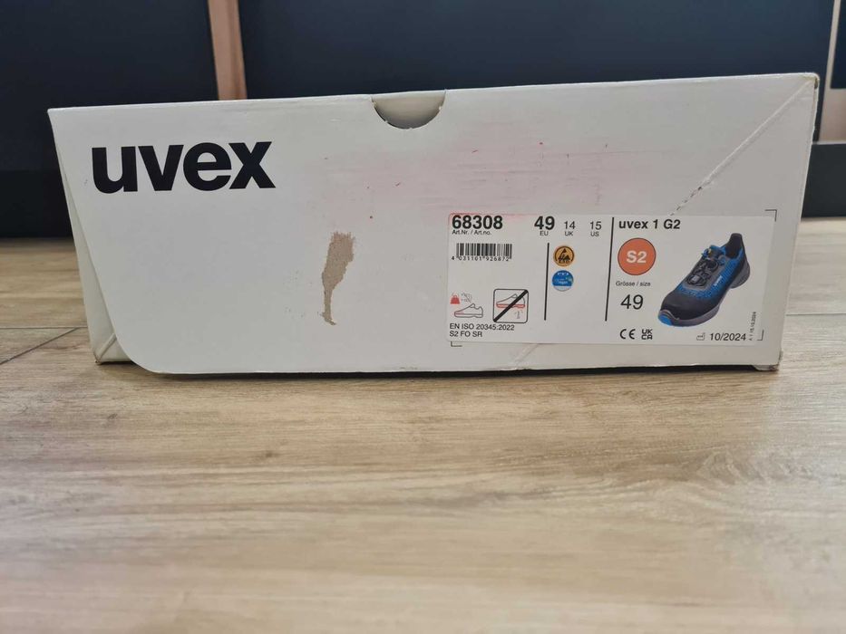 Работни обувки Uvex 1 G2, арт.номер: 68308, номер: 49