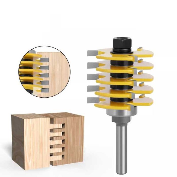 Фрезер за Челна Сглобка с 5 зъба, захват 8мм, детайл до 36мм, 20200032