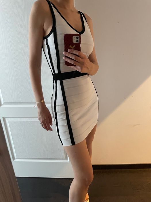 Rochie alba de vara Mango