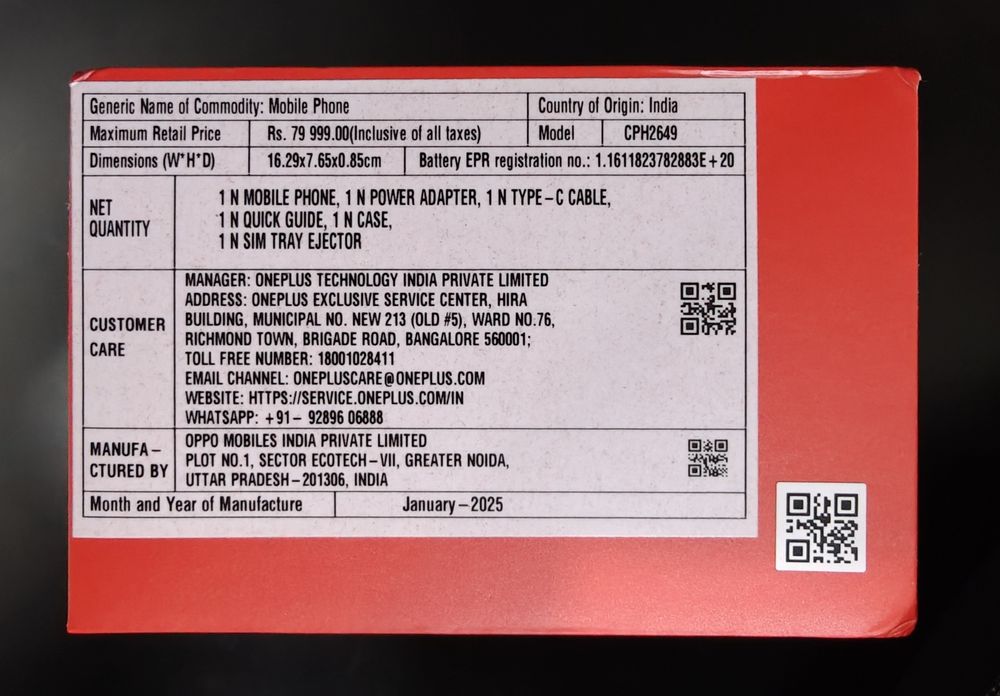 OnePlus 13 16/512 GB Black Eclipse