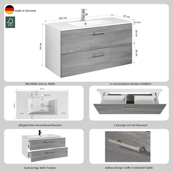 Dulap Baie Trento 100cm