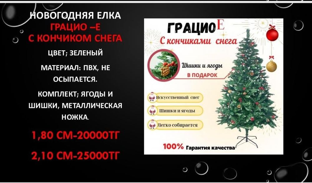 Новогодние ёлки в ассортименте