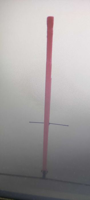 Мрежа за тенис, черно-червена, 500x100x87 см, полиестер