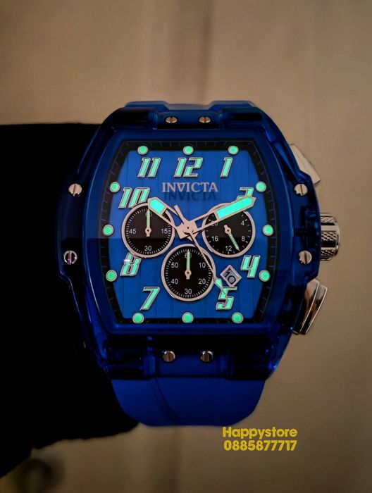 INVICTA Ghost Blue 47 mm, Инвикта нов ръчен часовник