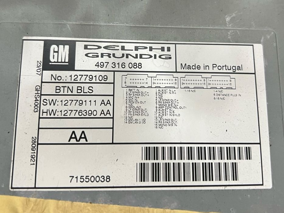 Player Cd/Dvd Sistem De Navigatie Cadillac Bls 2006 - >, Opel Astra H