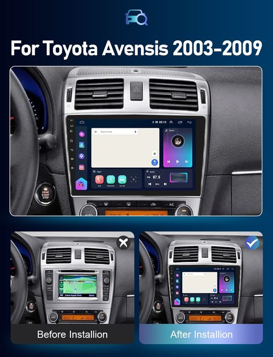 Мултимедия Toyota Avensis T25 Android Тойота Авенсис GPS