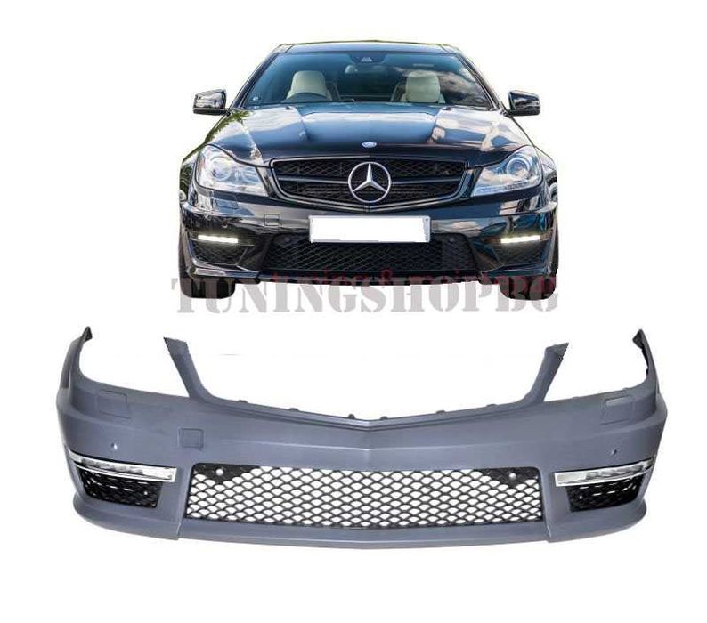 AMG фейслифт предна броня за Мерцедес Mercedes-Benz C-class 06-12 W204