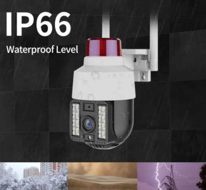 360° AutoTracking Камера WiFi Видеонаблюдение PIR Сензор Движение Водонепромокаема ULTRA FHD 8MP H.265X PTZ 5хZoom Следяща Камера PIR Цветна Нощем