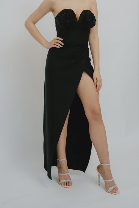 Rochie eleganta alb/negru