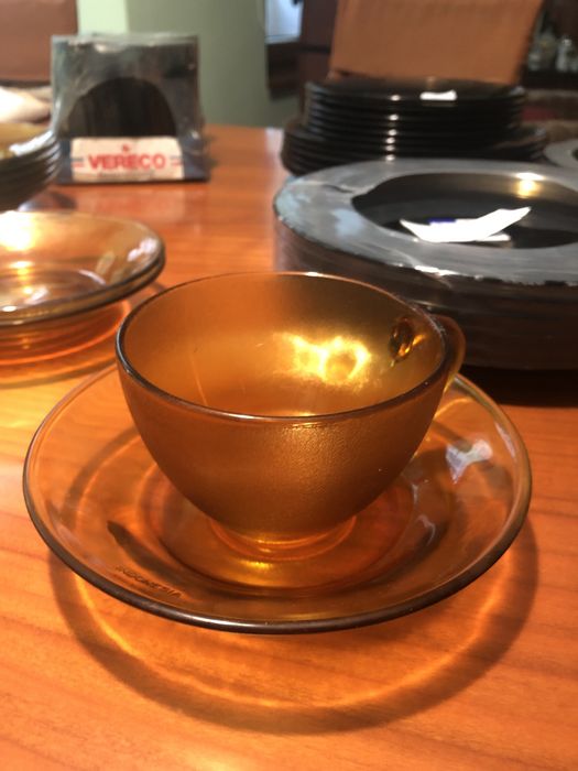 Винтидж чинии и чаши дуралекс Vereco France , Duralex , Pasari