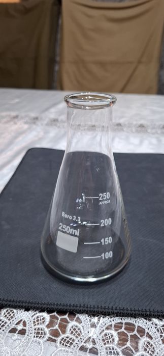 kolba kolba konicheskaya erlenmeyer kolb, laboratoriya kolbasi