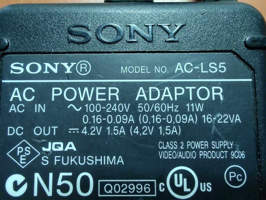 Incarcator camera foto original Sony AC-LS5 4.2V 1.5A