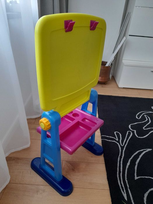 Детска дъска за рисуване и писане, бяла дъска магнитна, Playgo, голяма