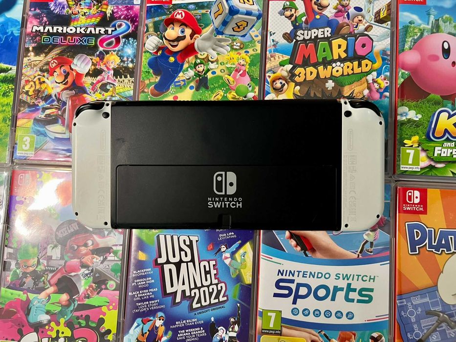 Nintendo Switch OLED+Controller+26 Jocuri+Husa