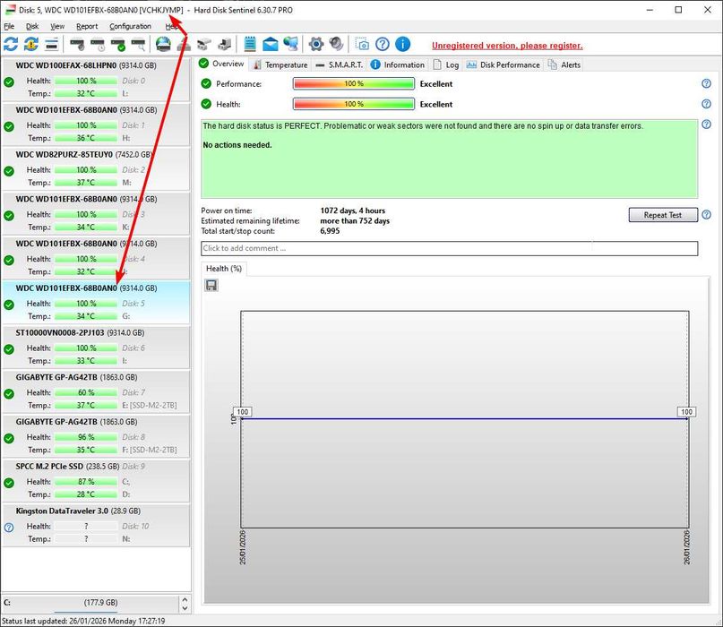 7бр. HDD Western Digital Red Plus 10TB до 2г. гаранция